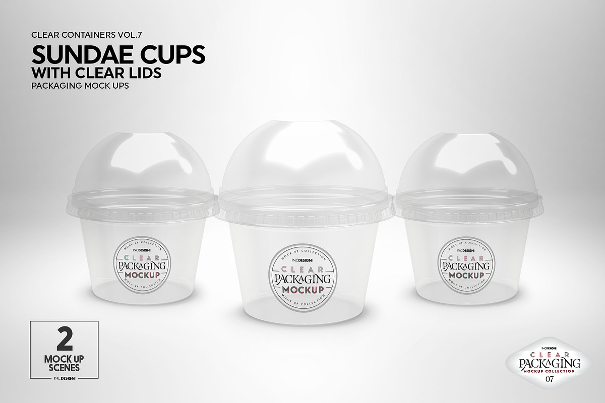 07 Clear Container Packaging Mockups, a Cups & Container Mockup by INCDesign (Photo 6 of 28)