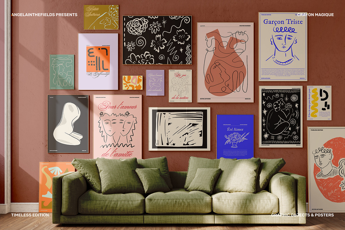 200+ Retro Modern Doodle Art, a Decorative Illustration by angelainthefields (Photo 12 of 21)