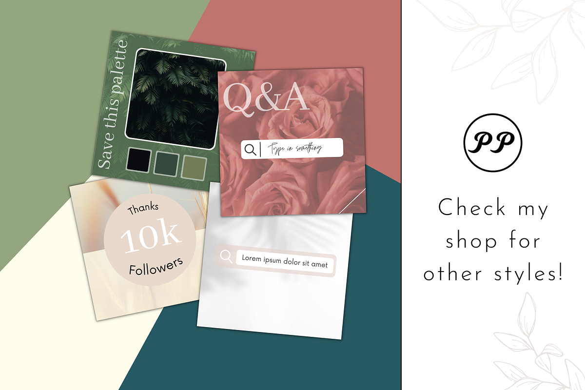 Instagram Template/Gradient Posts, a Social Media Template by PittaFinePrint (Photo 6 of 8)