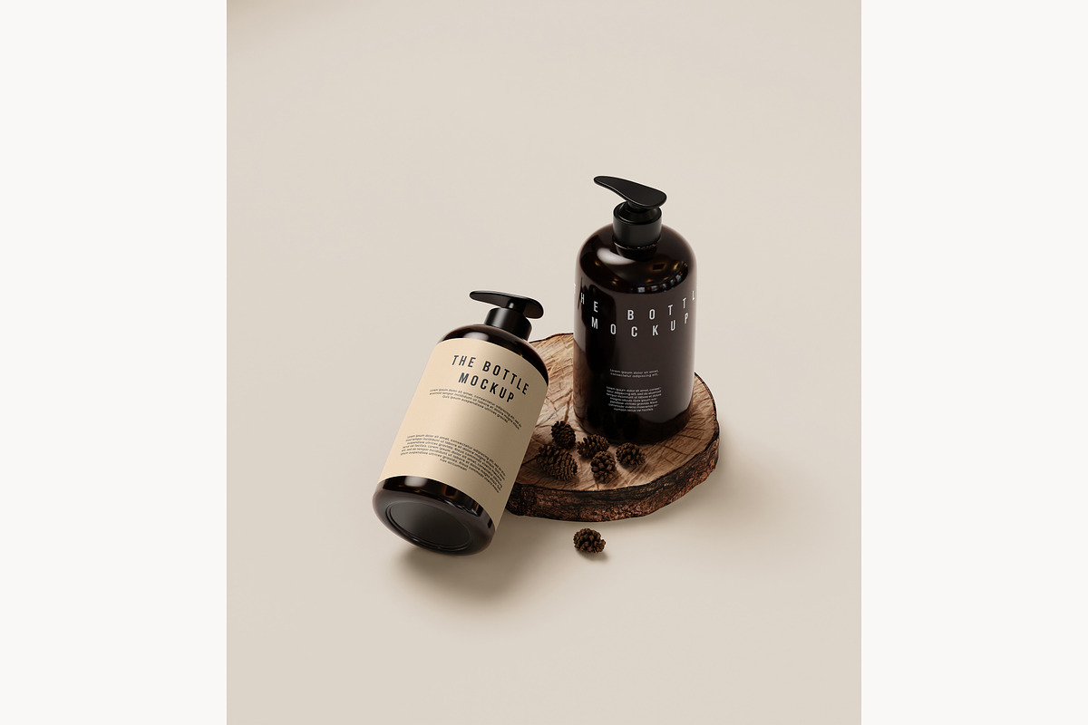 Bottle pump mockup, a Packaging Mockup by mockupocka (Photo 8 of 12)