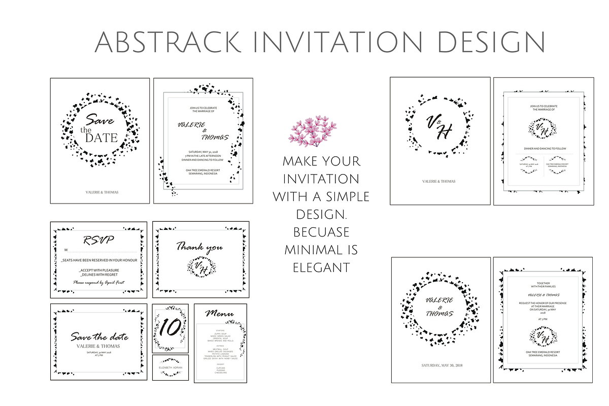 BLACK & WHITE INVITATION, an Invitation Template by byfloraison (Photo 5 of 5)