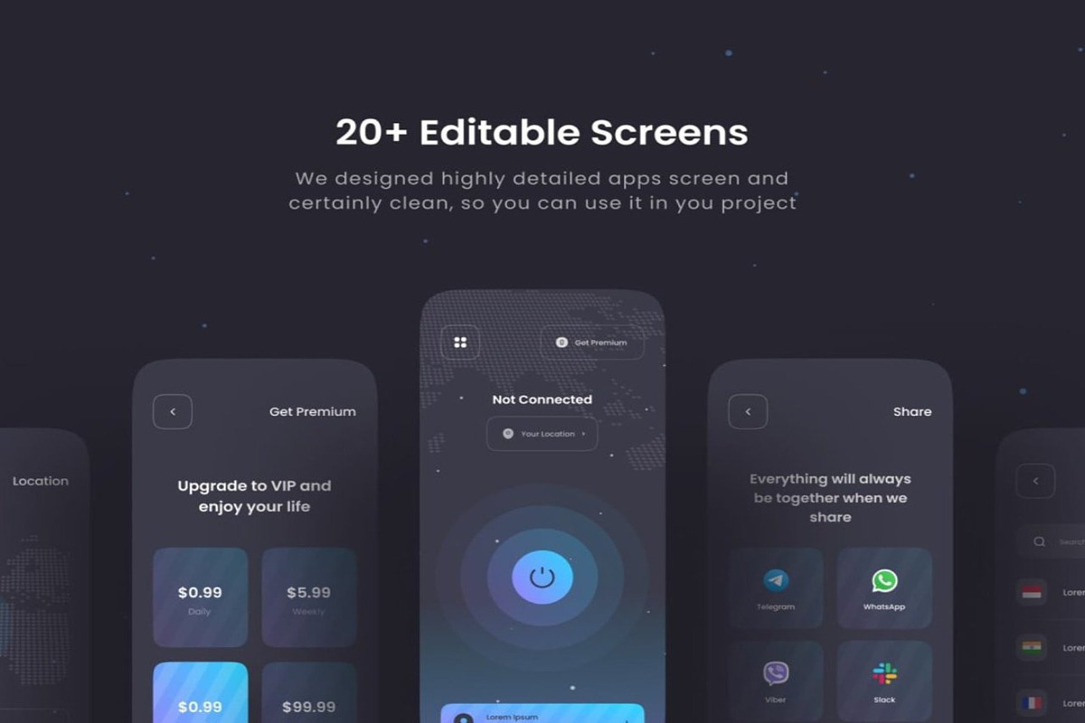 VPNECT - VPN UI KIT, an UI Kit Template by Lumina_ui_ux202 (Photo 3 of 6)