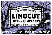 Linocut Lovers Companion - Procreate, a Brush Add-On by The Artifex Forge (Thumbnail 1 of 11)