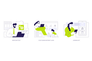 Learning opportunities isolated, an Education Illustration by Visual Generation