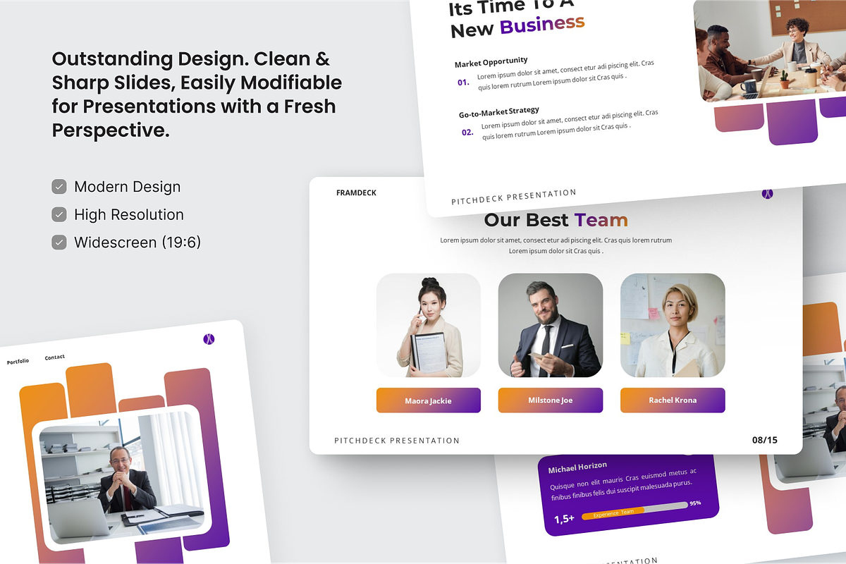 Framdeck -  Pitch Deck Keynote, a Presentation Template by SquidPixey (Photo 3 of 6)