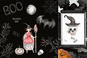 Watercolor Halloween Night, a Decorative Illustration by MayaNavits (Thumbnail 8 of 9)