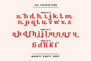 Mighty Party, a Serif Font by Nathatype (Thumbnail 10 of 10)