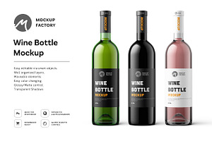 Wine Bottle Mockup