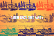 Old Cities Vector Illustrations, a Person Illustration by TheBlackPixelCo (Thumbnail 3 of 7)