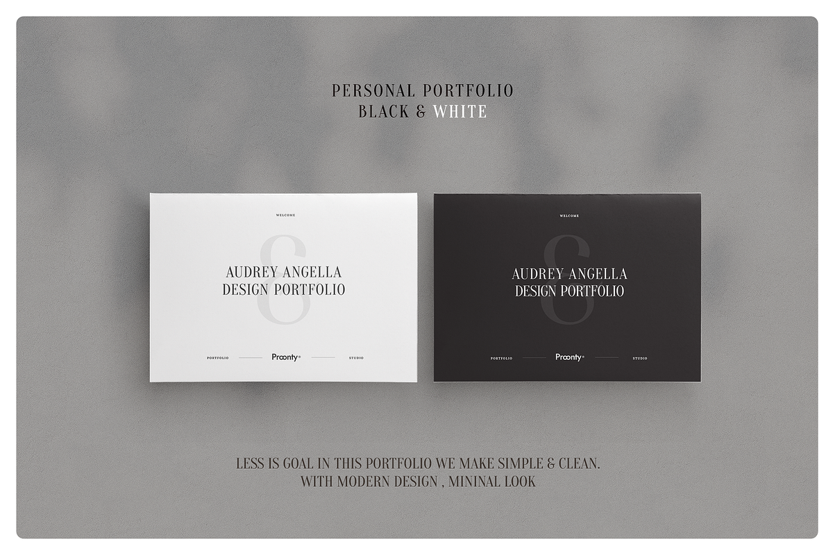 Simple Portfolio Template, a Brochure Template by Proonty (Photo 1 of 5)