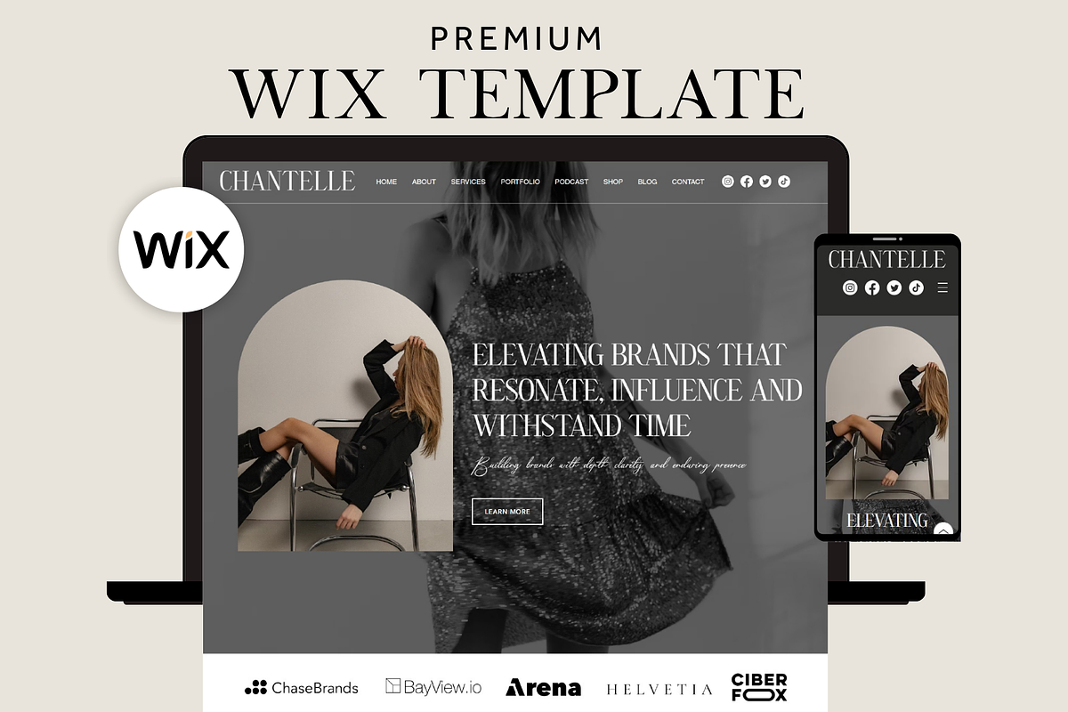 Premium Life Coach Wix Template, a Wix Template by AdvertFox (Photo 1 of 10)