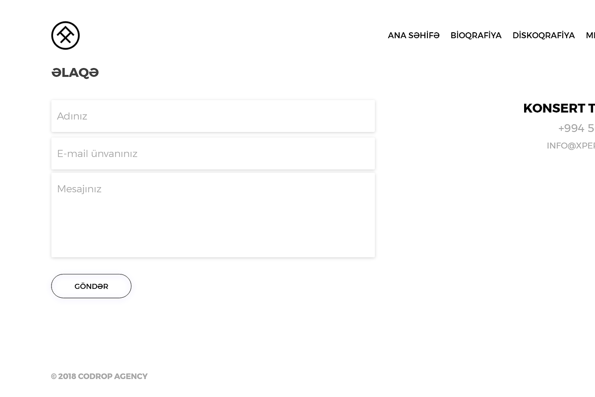 Barhome - One Page Singer Portfolio, a Bootstrap Template by Codrop Agency (Photo 5 of 5)