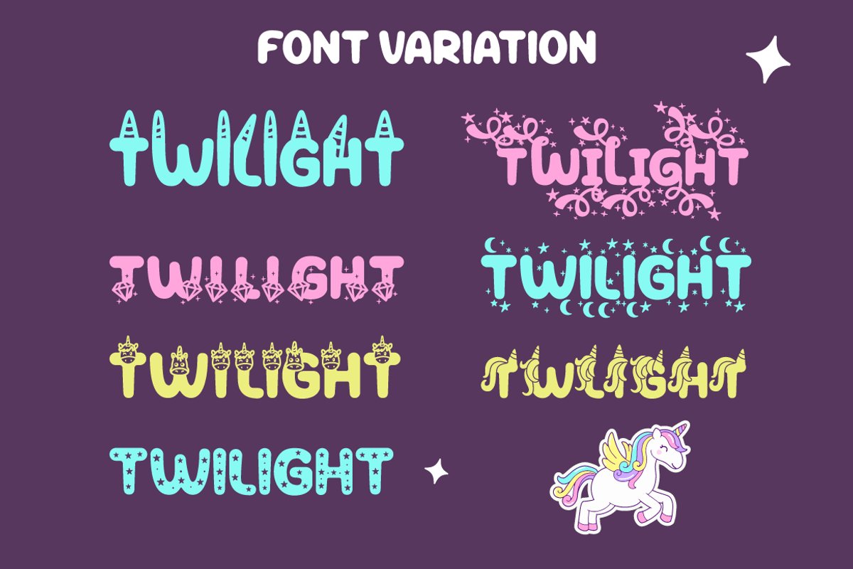 Peppy Pegasus -  Quirky Unicorn Font, a Font by PutraCetol Studio (Photo 9 of 10)
