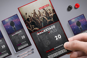 Multipurpose Backstage Pass, a Card Template by Tzochko