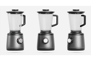 3d electric blender in different, a Food & Drink 3D Model by Marozhkastudio