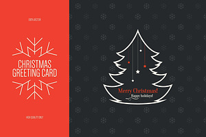 Christmas and New Year greeting card