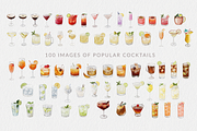 Watercolor Style Cocktails Set, a Food Illustration by White Letters (Thumbnail 4 of 6)