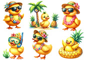 Duck Clipart, Hawaiian Clipart, an Illustration by Designworld (Thumbnail 3 of 6)