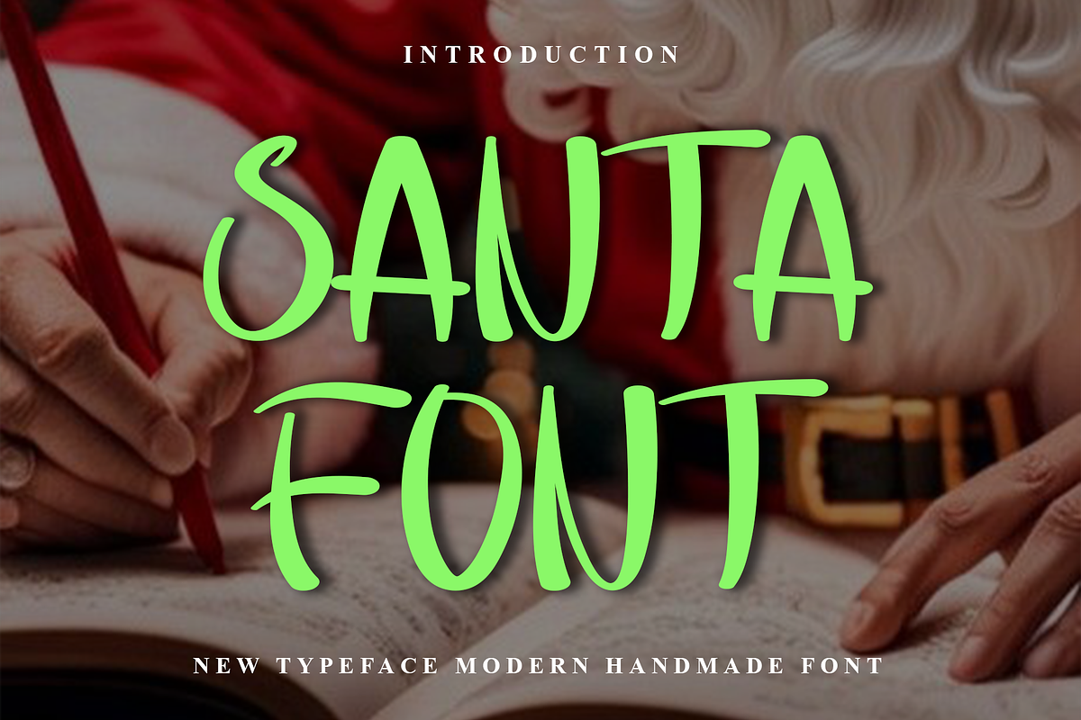 Santa Font, a Script Font by FreshTypeINK (Photo 1 of 8)