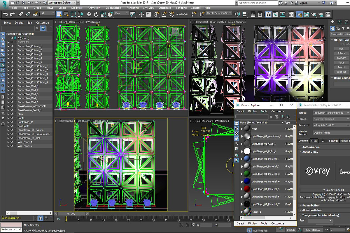 Stage Decor Collection 3 -  (9 PCS), an Architecture 3D Model by akerStudio (Photo 33 of 64)