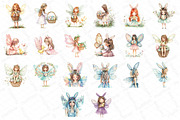 Easter Day Adorable Fairy Girls Clip, an Illustration by DreamPrint404 (Thumbnail 6 of 6)