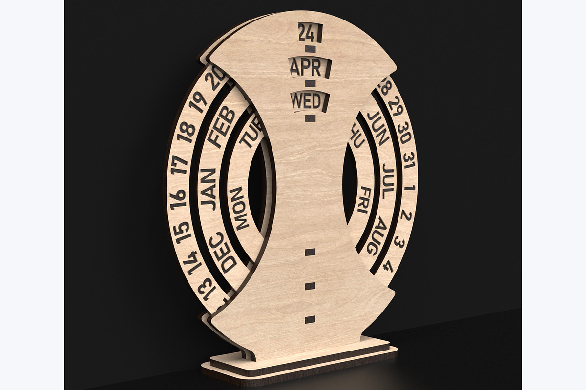 Free Standing Perpetual Calendar, an Object Graphic by ThemeXDigital (Photo 2 of 6)