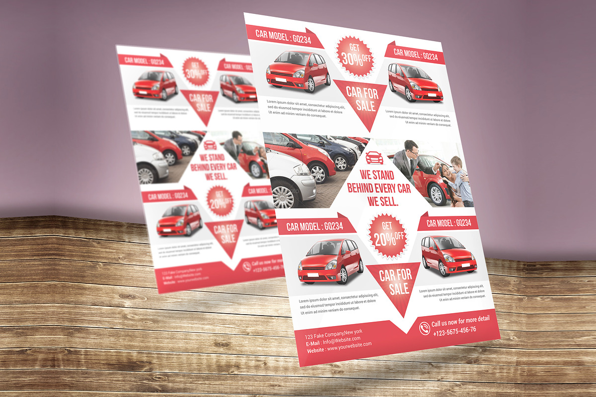 Car for Sale Flyer, a Flyer Template by Creative  designer (Photo 2 of 4)