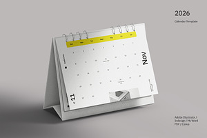 2026 Desk Calendar - Greedot, a Stationery Template by fakhroo