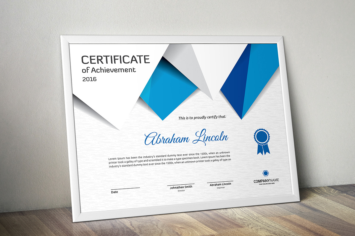 Certificate Word | PSD | AI, a Stationery Template by Curve Design (Photo 2 of 4)