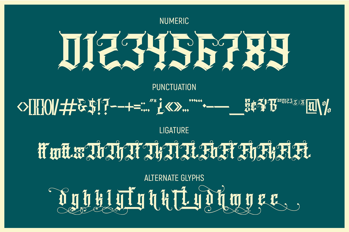 Grindmore, a Blackletter Font by LetterStock (Photo 6 of 7)