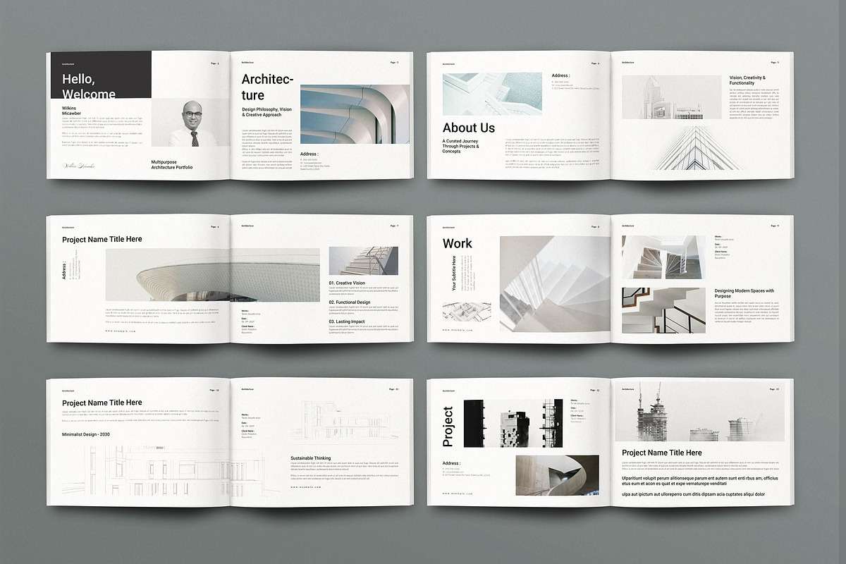 Architecture Landscape Template, a Brochure Template by Seeing-art (Photo 10 of 10)