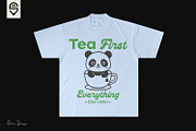 Cute Panda In A Teacup, T-shirt, an Animal Illustration by shaondesigns (Thumbnail 3 of 4)