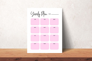 Yearly Planner Template