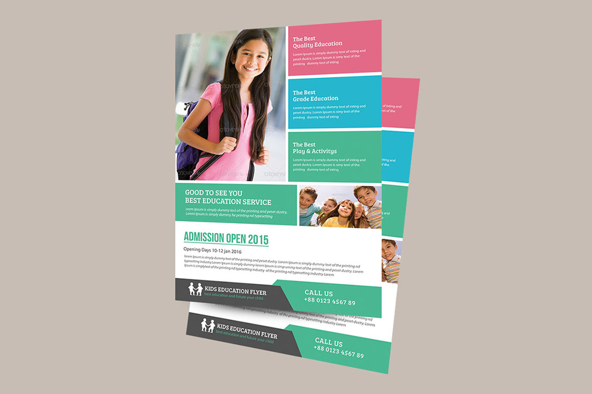 Education Flyer Template, a Flyer Template by TheGraphicsWorld (Photo 5 of 6)