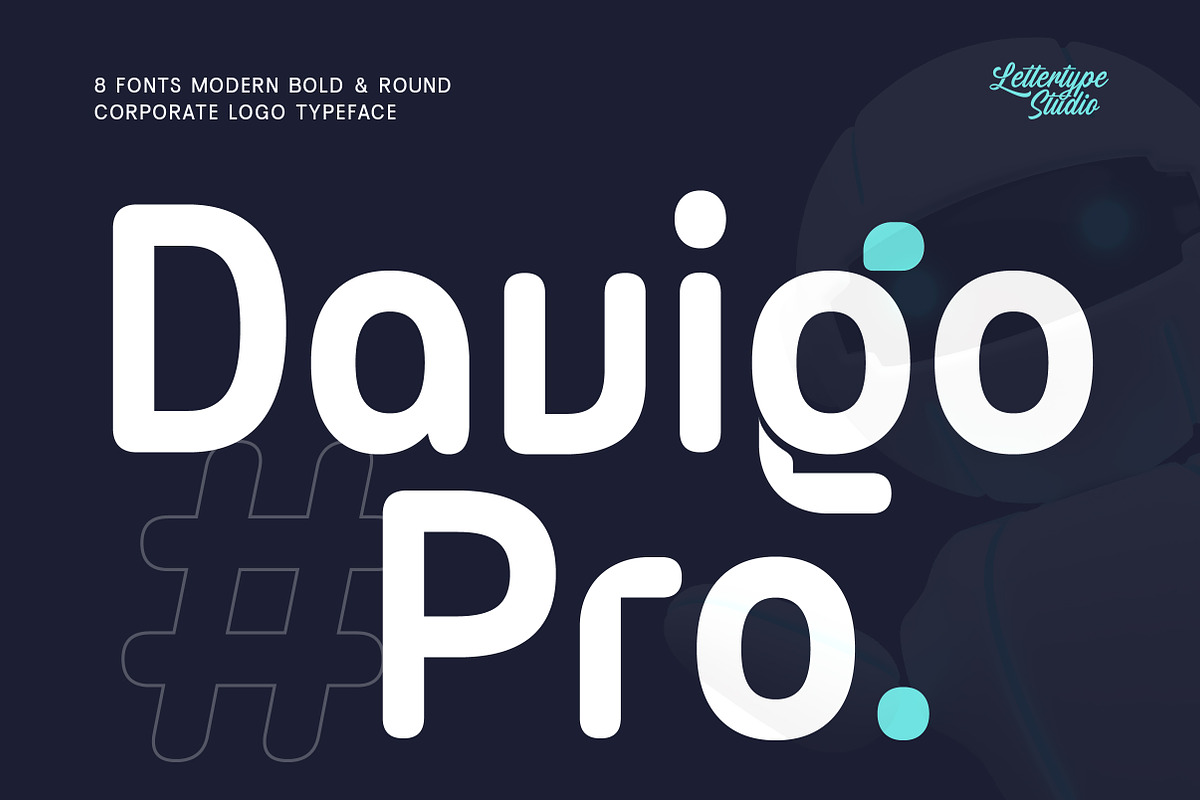 Davigo Pro a Modern Rounded Fonts, a Sans Serif Font by Lettertype Studio (Photo 1 of 14)