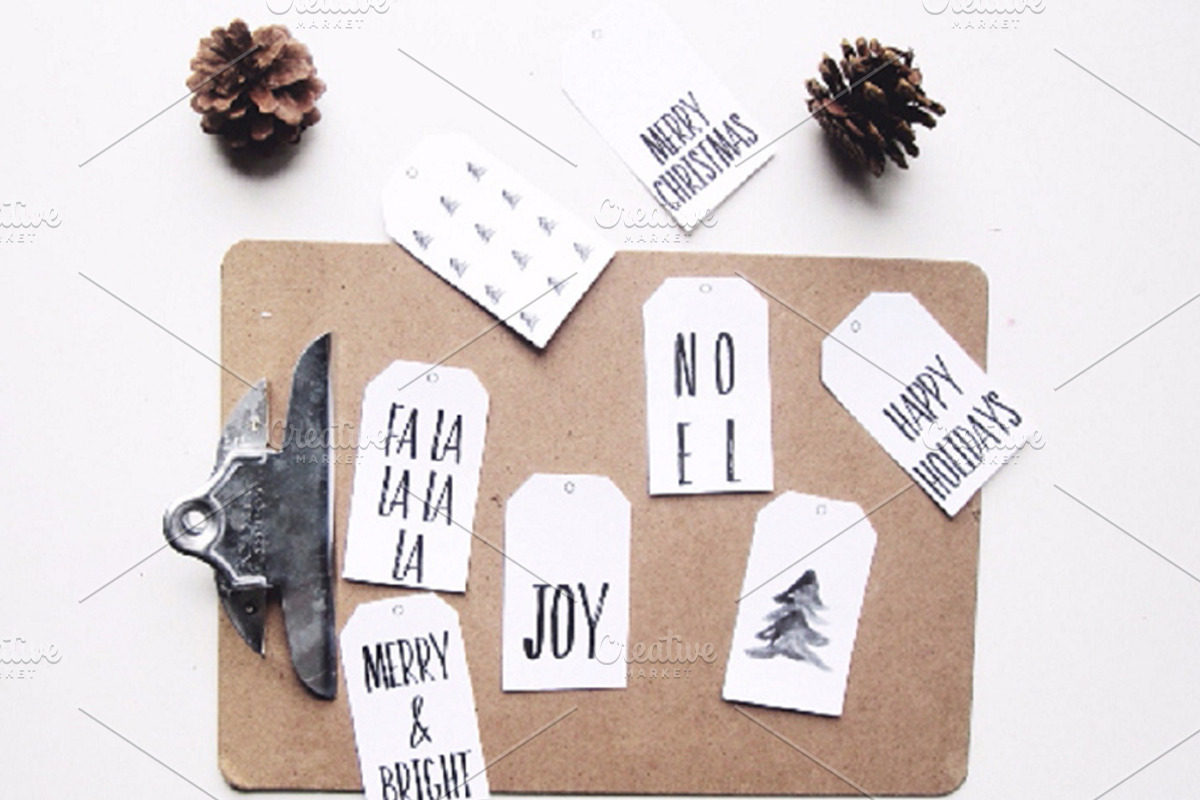 8 Minimalist Holiday Tags, a Graphic by Bloom and Flourish (Photo 1 of 3)
