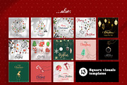 Christmas social media templates, a Social Media Template by MuzaInspires (Thumbnail 3 of 4)