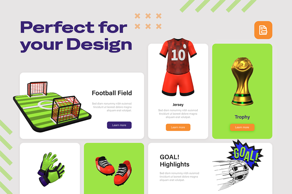 World Cup 3D Icon Pack, an Object 3D Model by Burntilldead (Photo 5 of 7)