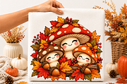 12PNG CUTE FALL CHARACTERS CLIPART, a Seasonal Illustration by Vachira Digital Studio (Thumbnail 13 of 14)