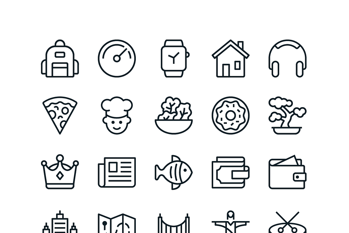 iOS Edge - 1200 Line Icons, an Outline Icon by Flaticons (Photo 1 of 7)