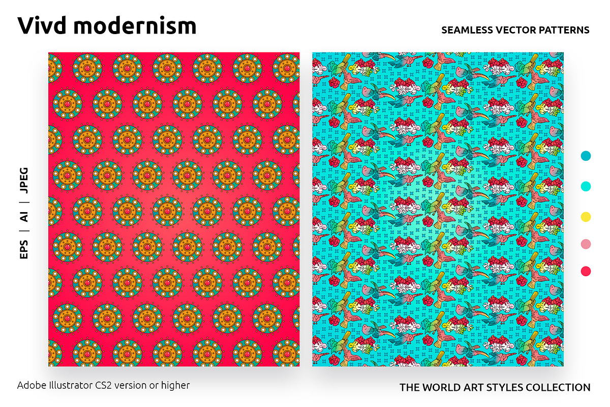 Abstract Modernism Vector Patterns