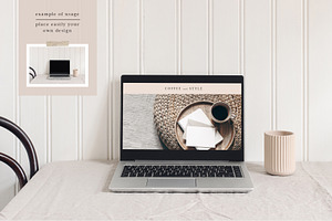 Neutral Linen Photo Mockups Bundle