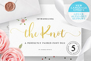 The Knot | A wedding font duo+Bonus, a Script Font by George Bourle (Thumbnail 1 of 13)