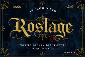 ROSTAGE Blackletter