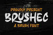Brushec - Brush Font, a Handwritten Font by Graha Type (Thumbnail 1 of 12)