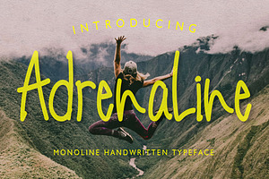 Adrenaline Monoline Handwritten
