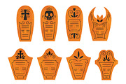 Halloween Tombstone Clipart, an Illustration by SugarPickle Clip Art (Thumbnail 4 of 4)