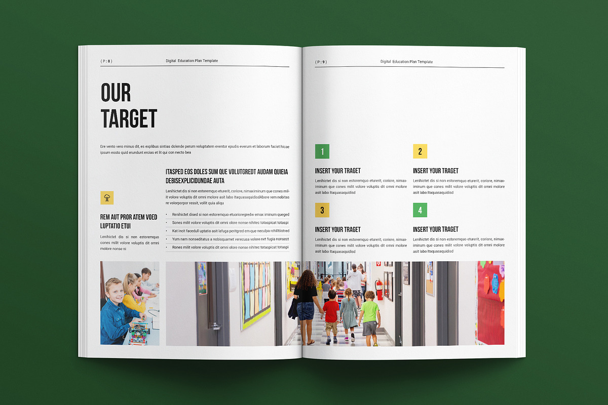 Digital Education Plan Template, a Brochure Template by E-Type (Photo 4 of 7)