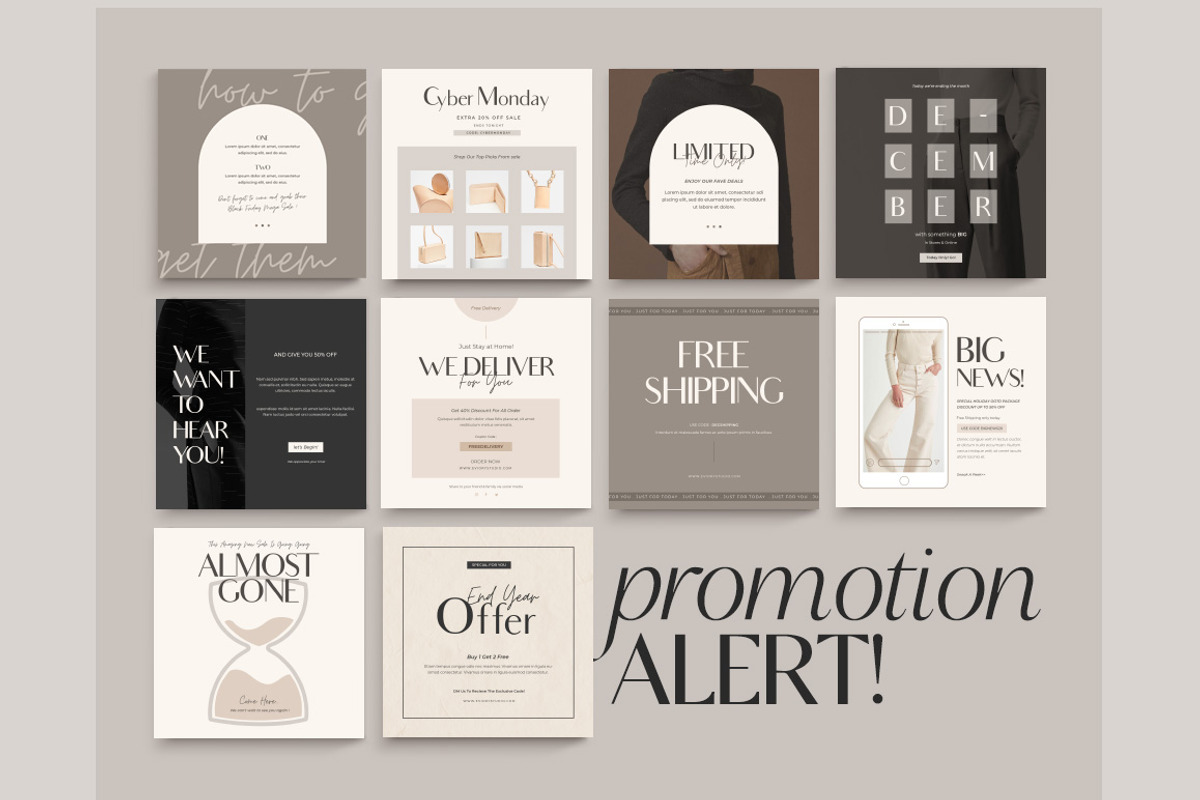 Instagram Shop Engagement | CANVA PS, a Social Media Template by Eviory (Photo 4 of 19)