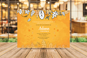 Autumn Cocktails Party Invitations, a Card Template by Madhabi Studio (Thumbnail 2 of 2)